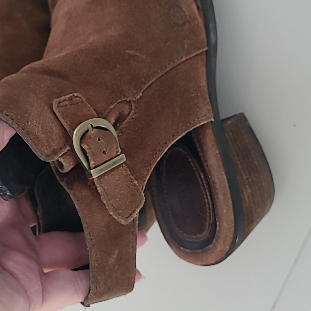 Born Margrit Slingback Suede Booties Women's Size 7 - Picture 7 of 14